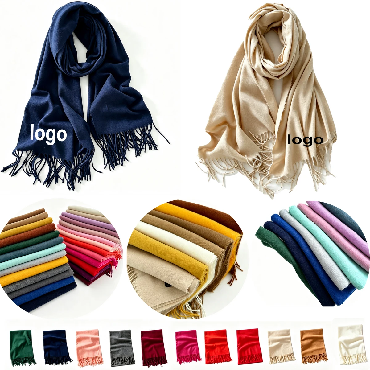 Imitation Cashmere Long Warm Shawl Scarf for Winter 1