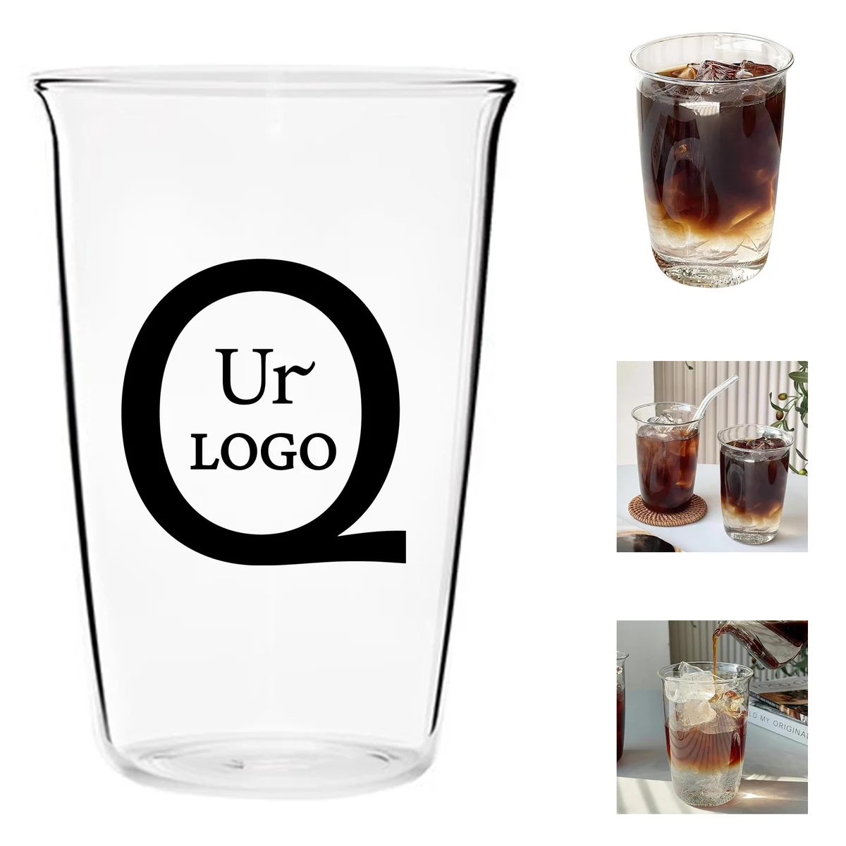 15Oz Glass Coffee Cup 1