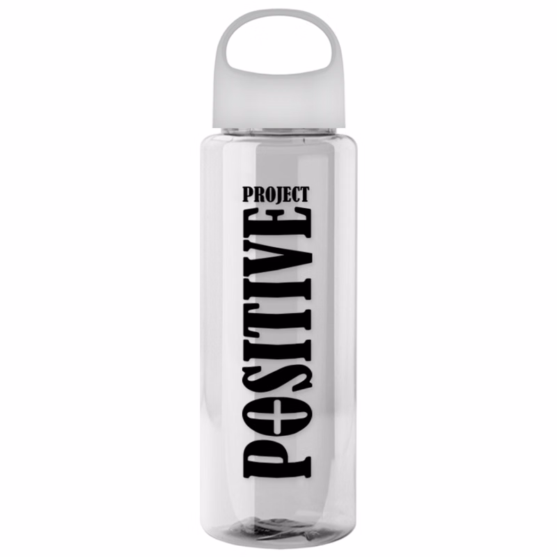 The Guzzler - 32 oz. Transparent Bottle with Oval Crest