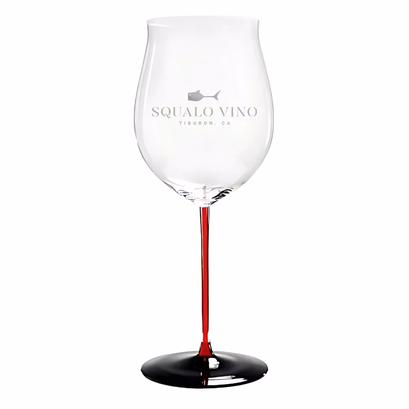Custom Stem Burgundy Wine Glass