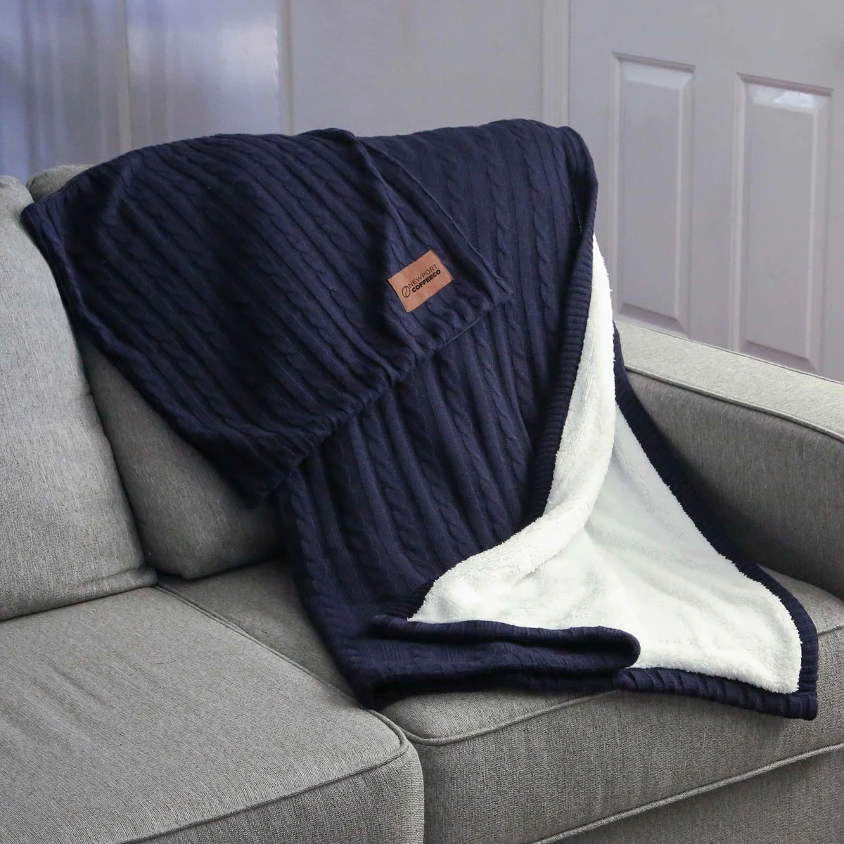 Sweater Weather Sherpa Blanket W/ Pillowcase 1