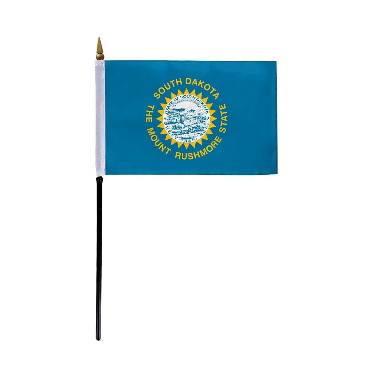 4"x6" & 12"x18'' South Dakota ePoly Printed Stick Flags 1