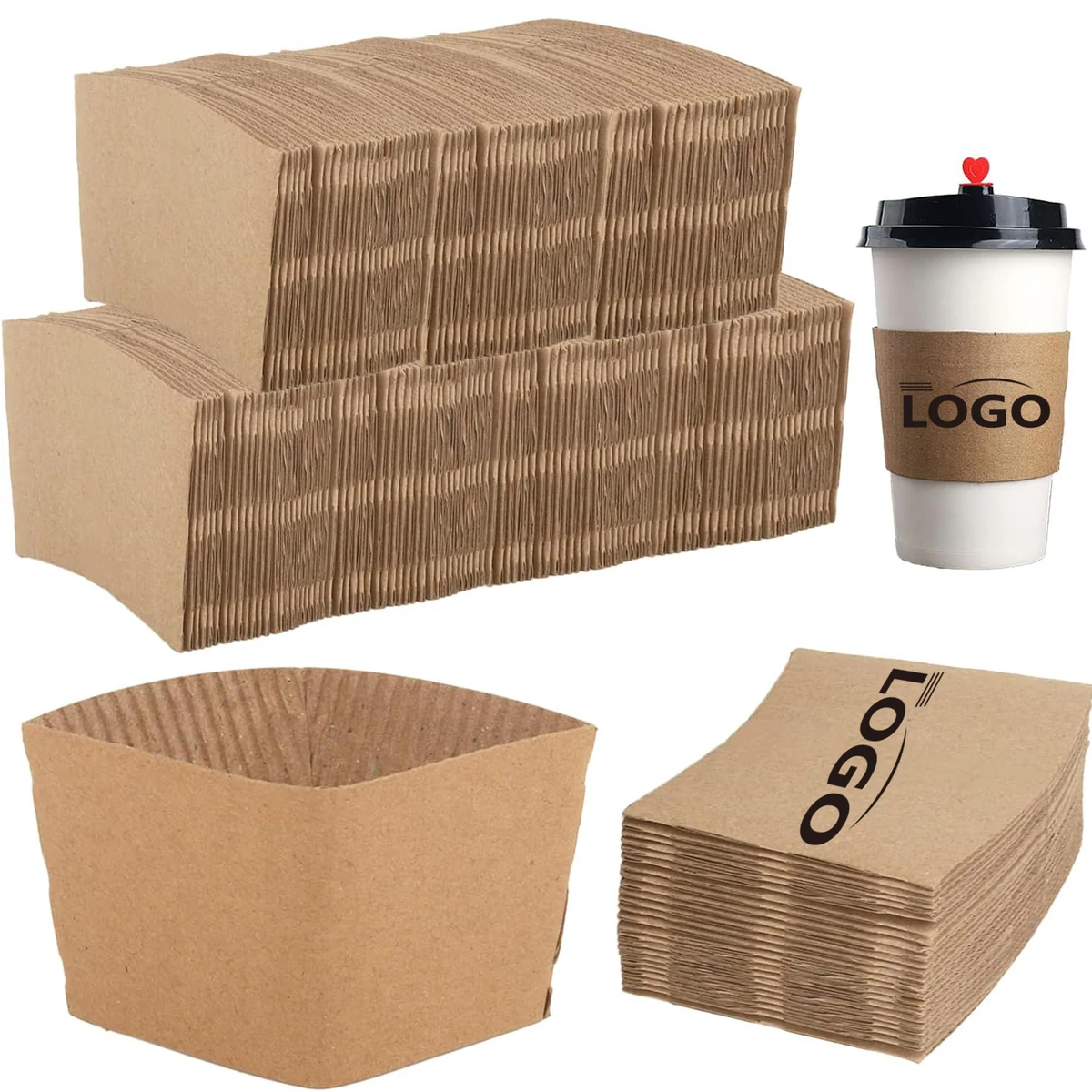 Coffee Double Corrugated Cup Sleeves 1