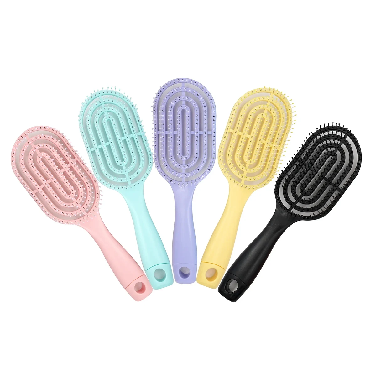 Macaron Hollow Out Detangle Brush 1
