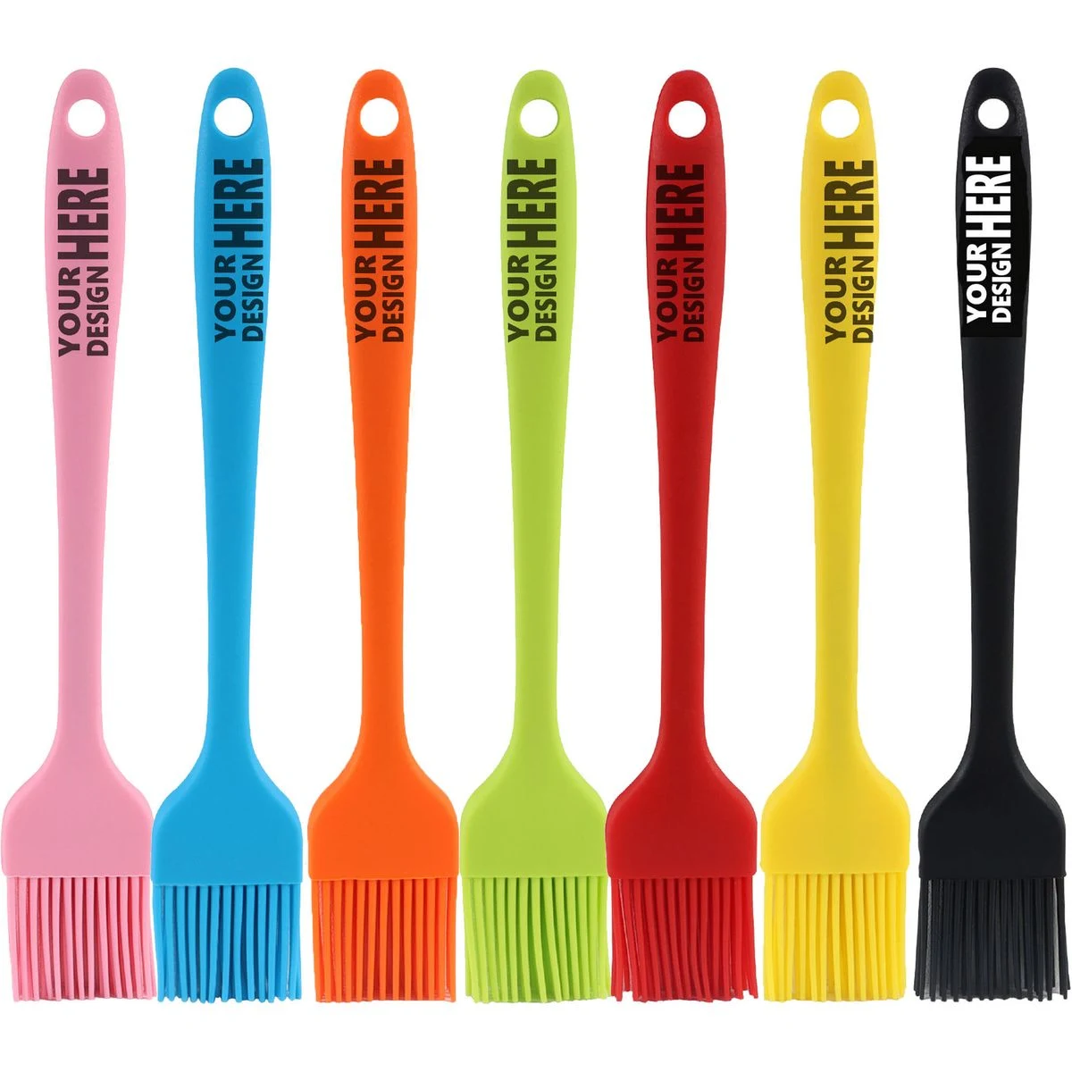 Heat Resistant Silicone Basting Brush With Hanging Loop 1
