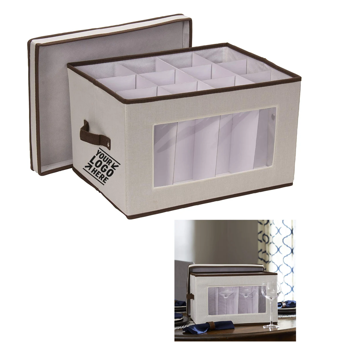 Vision Storage Box with Lid and Handles 1