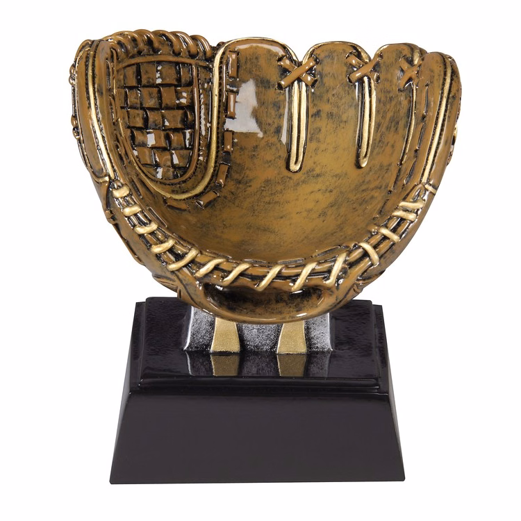 4-1/2" Tall Baseball Holder Resin Figure