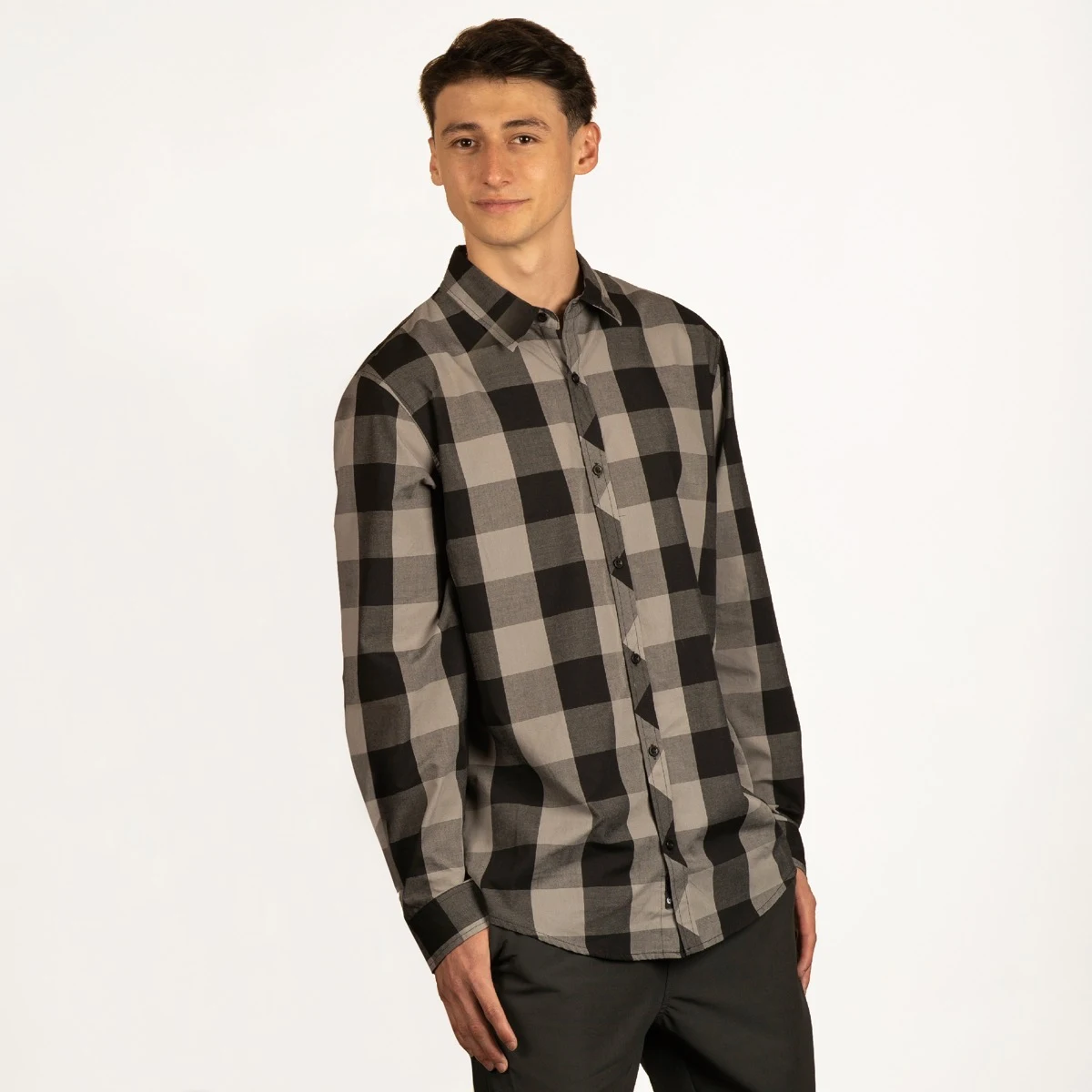 Men's Short Sleeve American Buffalo Plaid 1