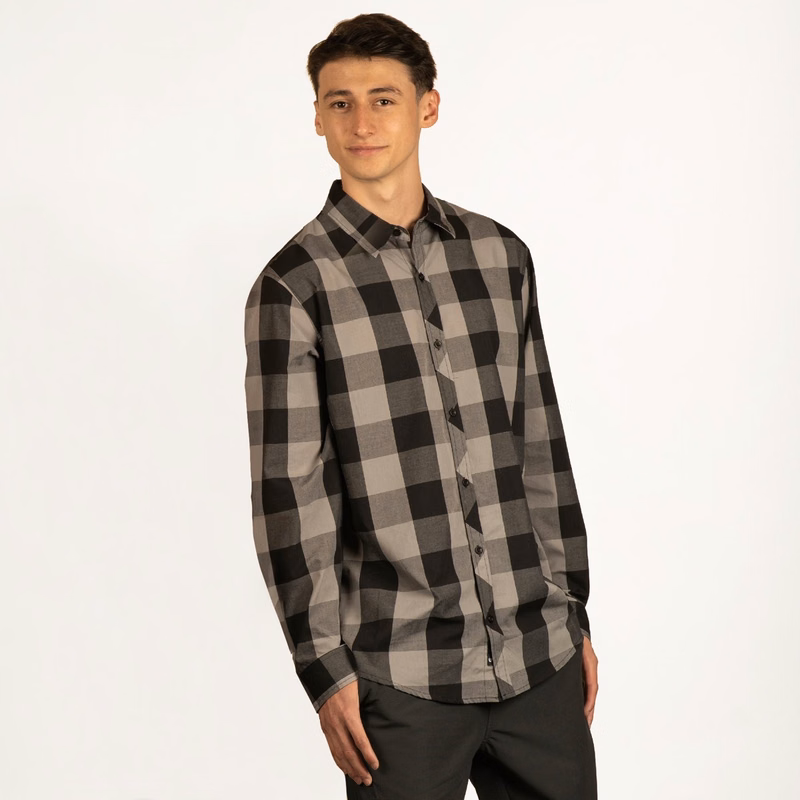 Men's Short Sleeve American Buffalo Plaid