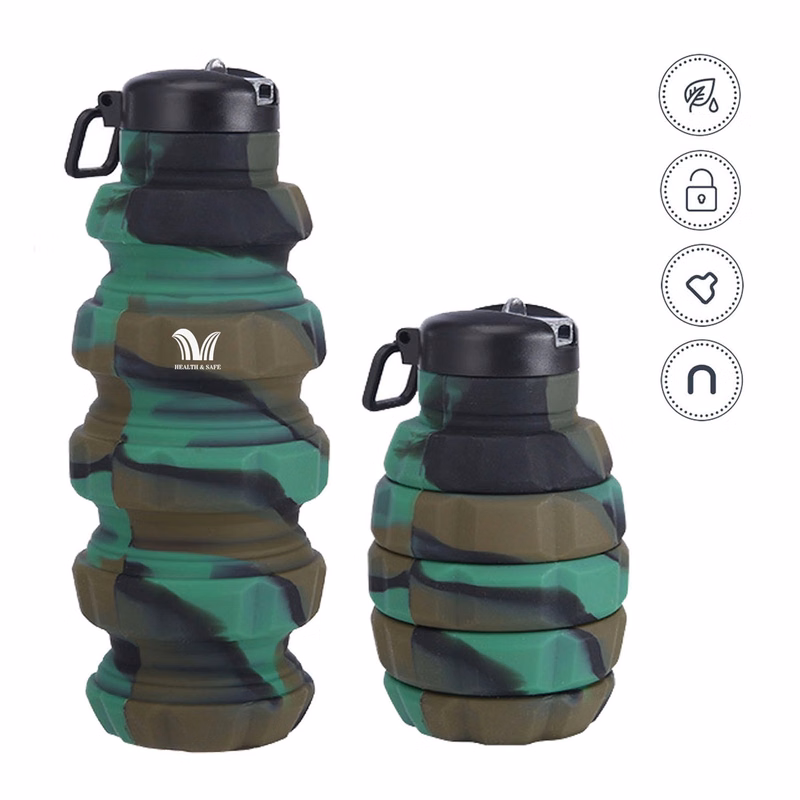 Creative Grenade-Shaped Silicone Water Bottle