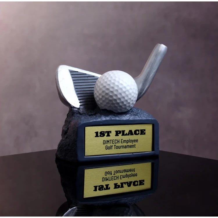 Silver Iron On Resin Base Award 1
