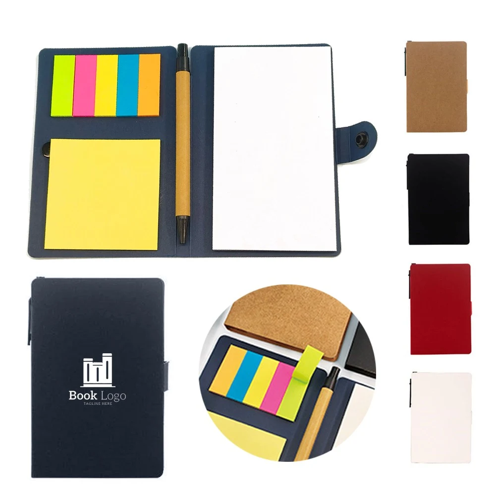 Multifunctional Snap-On Sticky Note Combination With Pen 1