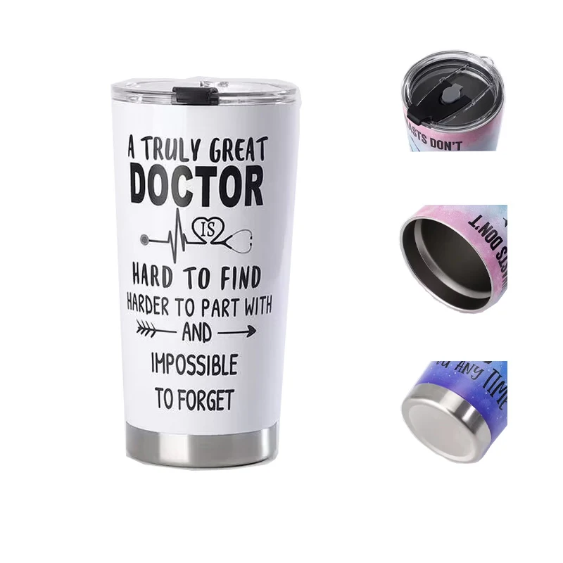 20 Oz. Stainless Steel Double Wall Auto Tumbler 1