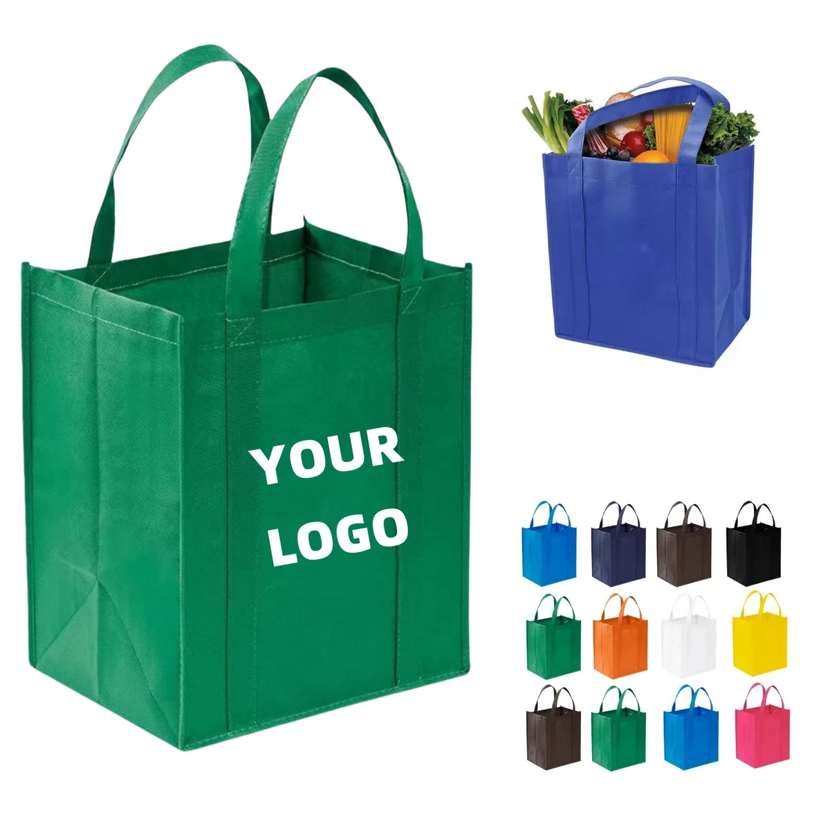 Large Non-Woven Grocery Shopping Tote Bag 1