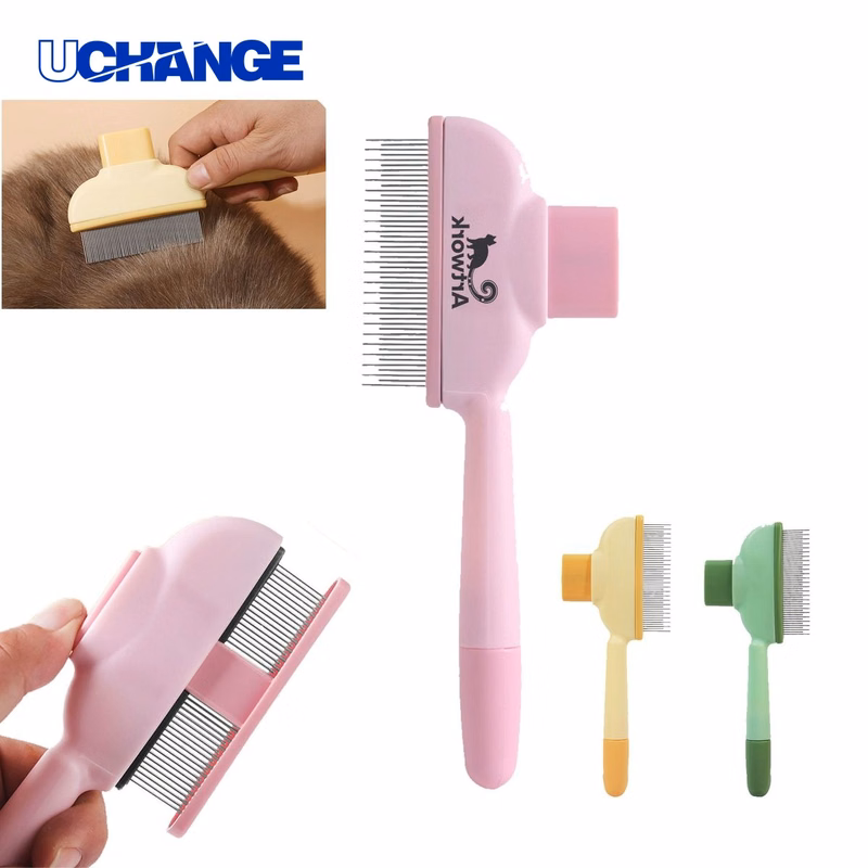 One Click Self-Cleaning Comb for Pet Hair Grooming