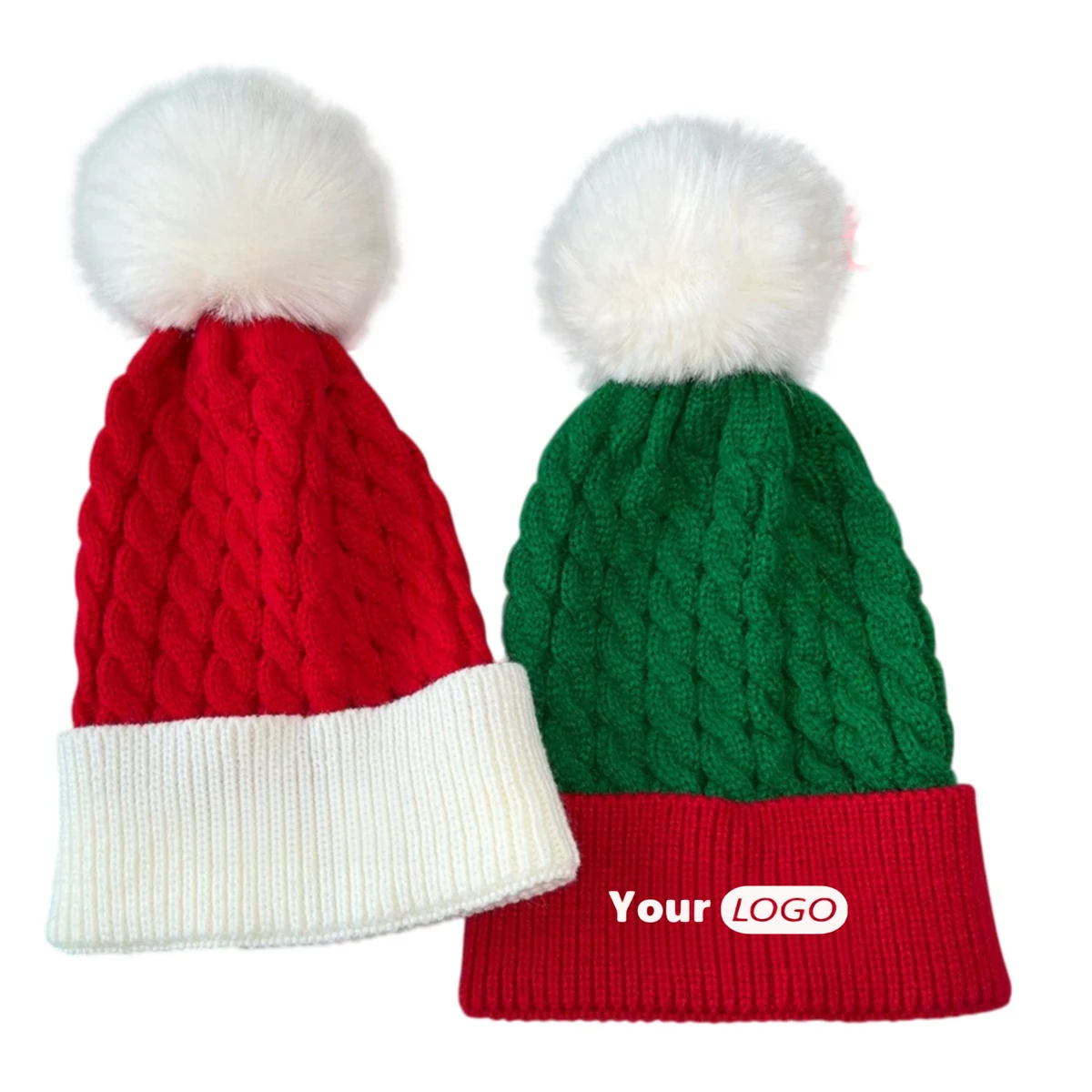 Festive Fluff Winter Knitted Toque 1