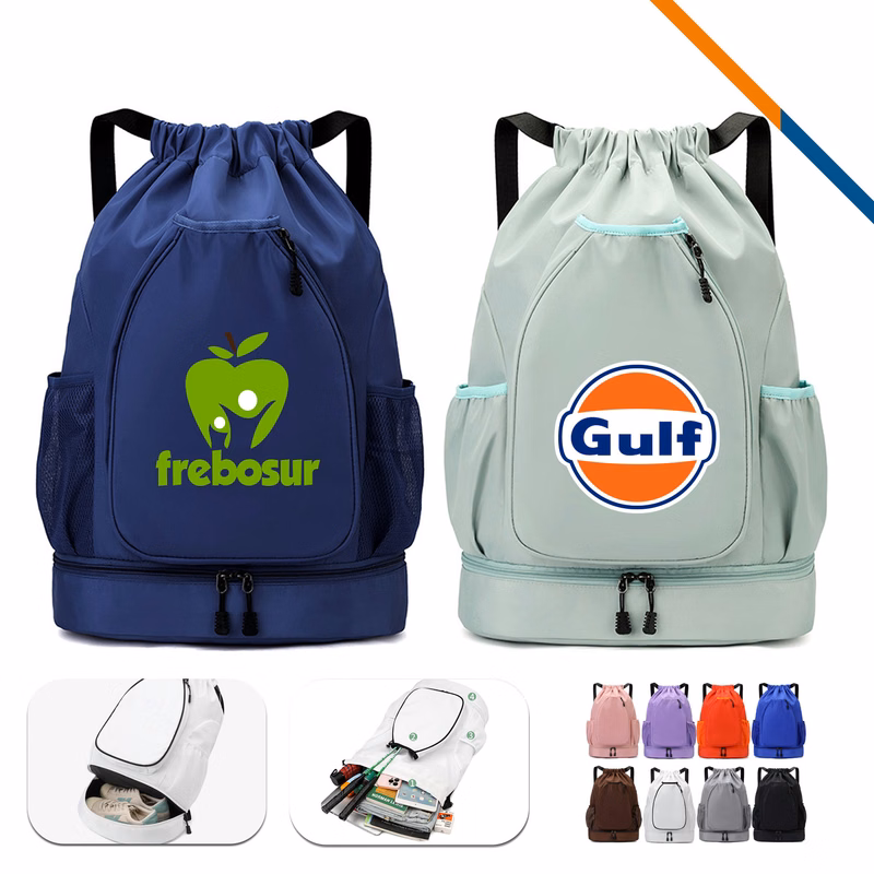 Kylin Sports Racket Drawstring Backpack