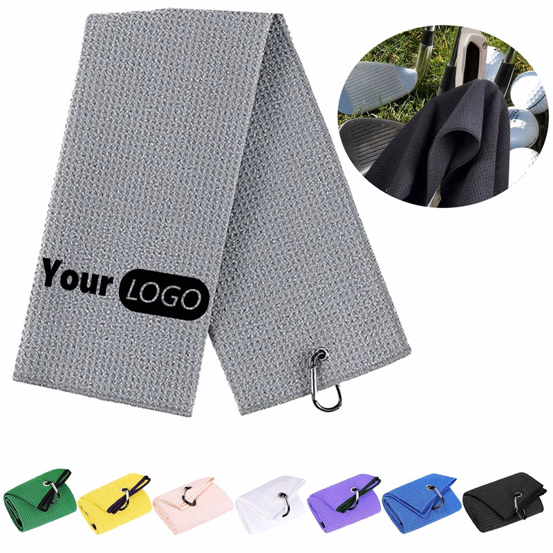 Microfiber Fabric Towel Bag with Clip