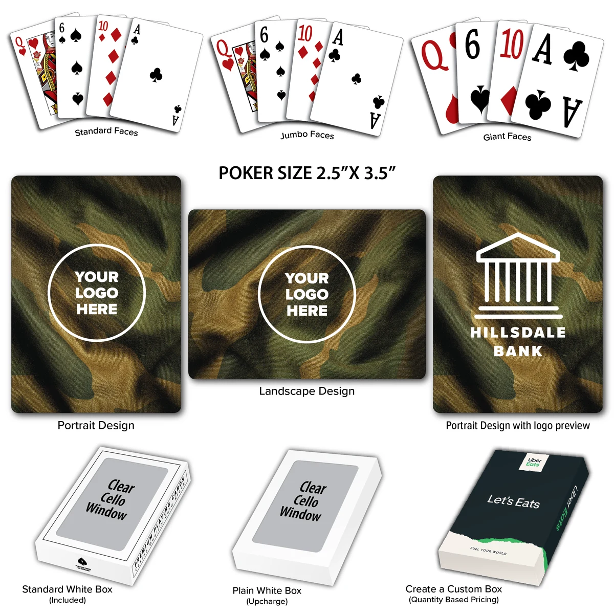 Camouflage Theme Poker Size Playing Cards 1