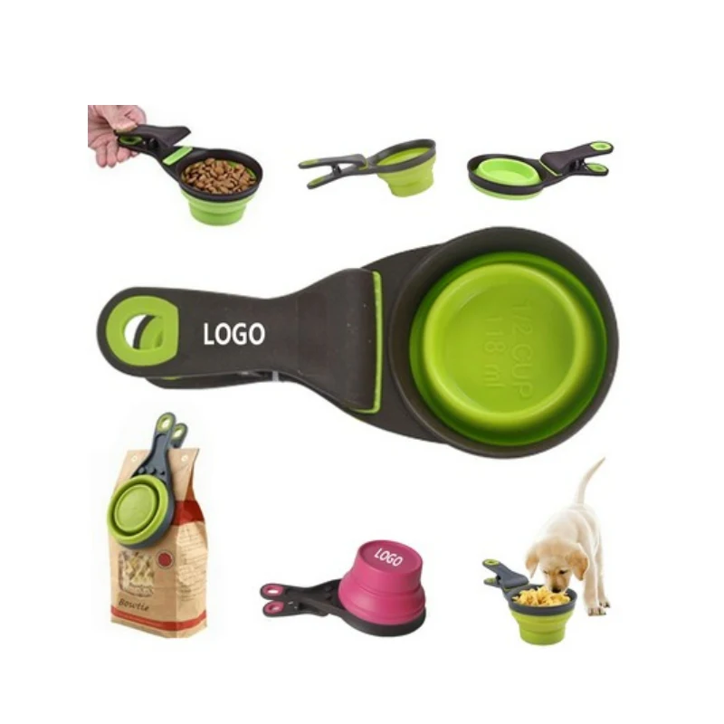 Pet Bowl Collapsible Scoop Clip 1