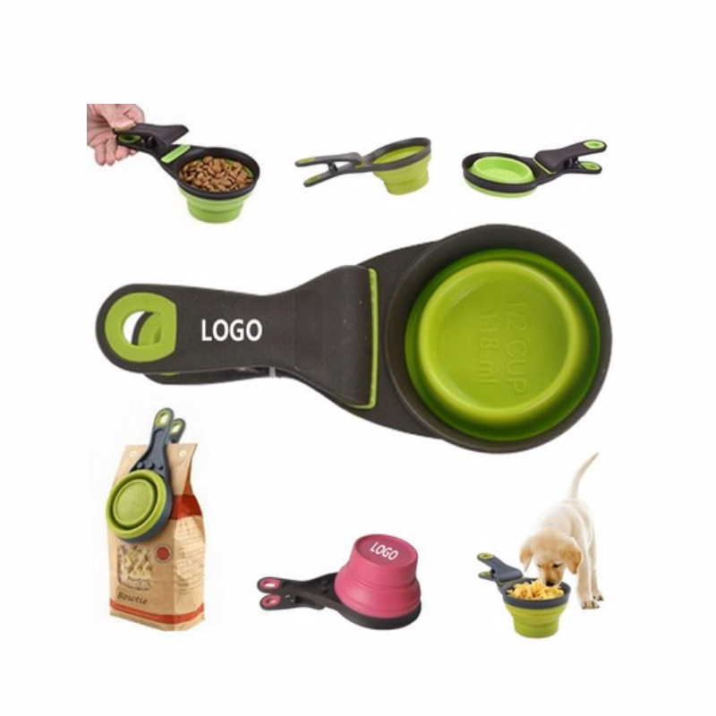 Pet Bowl Collapsible Scoop Clip