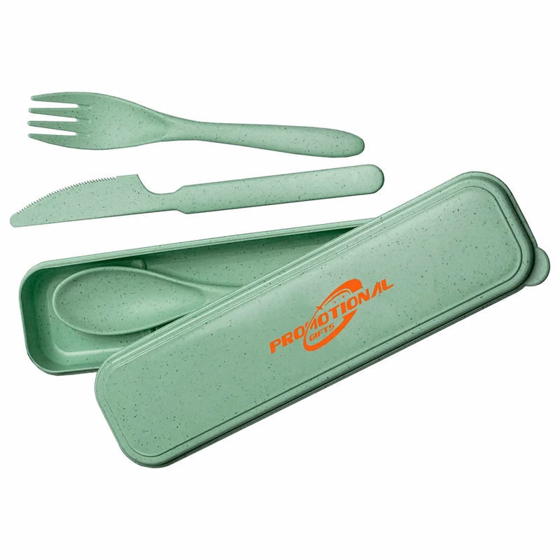 Eco-Friendly Wheat Straw Cutlery Set Travel Picnic Camping