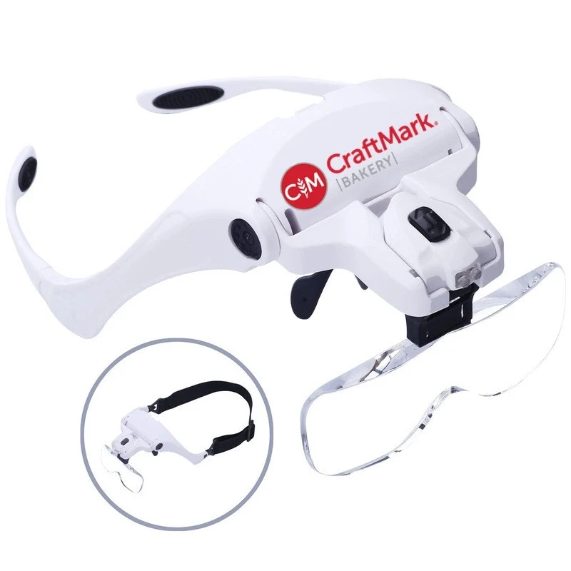 LED Head Mount Magnifier Headband 1