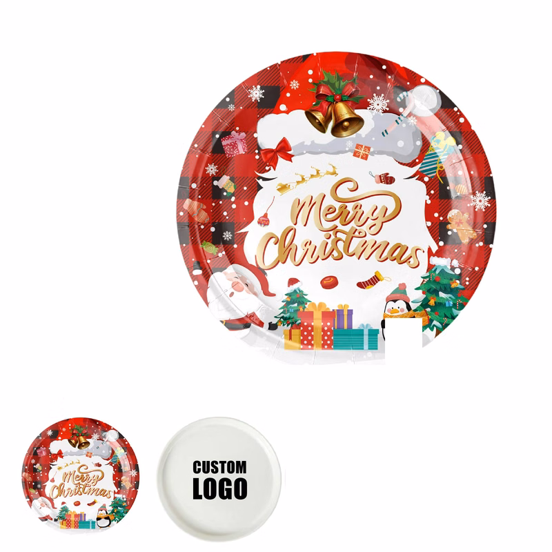 MOQ 50 pcs Festive Xmas Plates