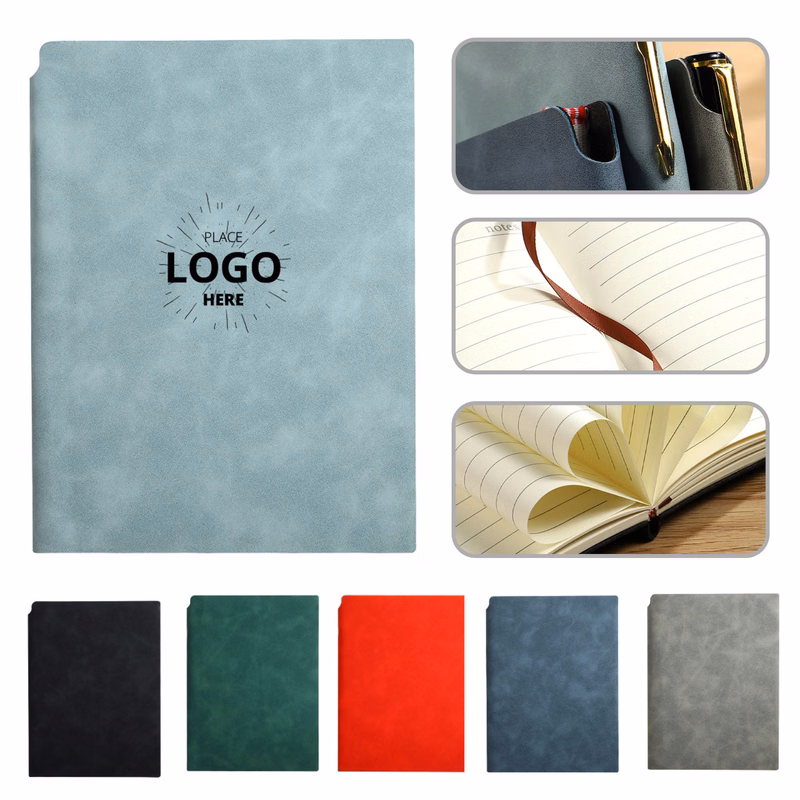 Custom Logo A5 Leatherette Notebook