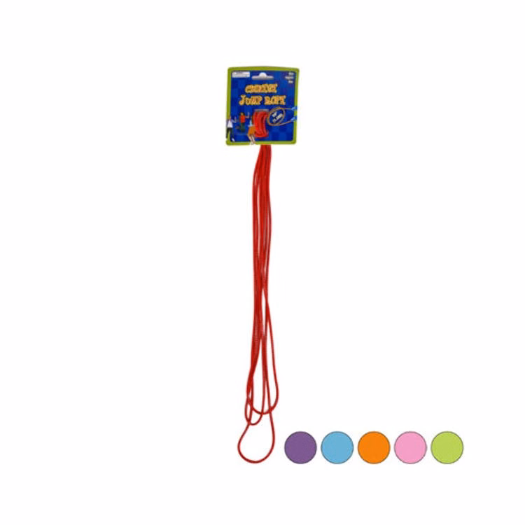 Chinese Jump Ropes - 6 Assorted Colors 59"