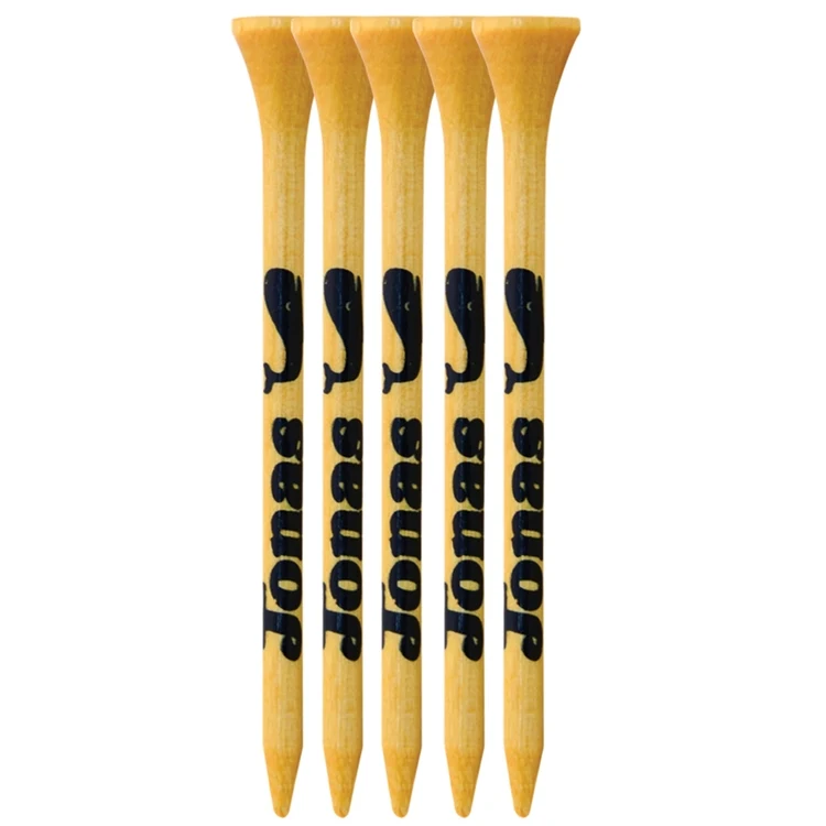 5 Pack of Bamboo Golf Tees (2 3/4") 1