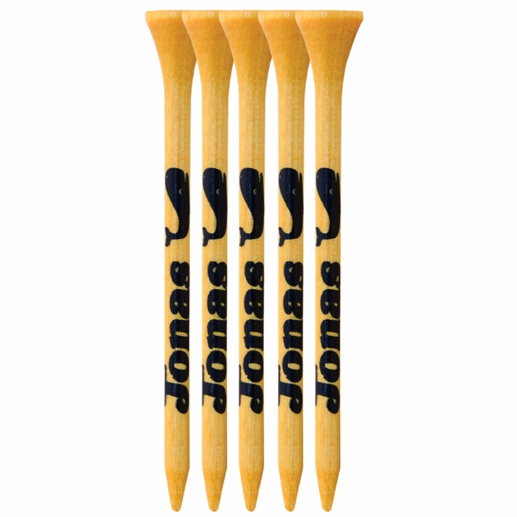 5 Pack of Bamboo Golf Tees (3 1/4")
