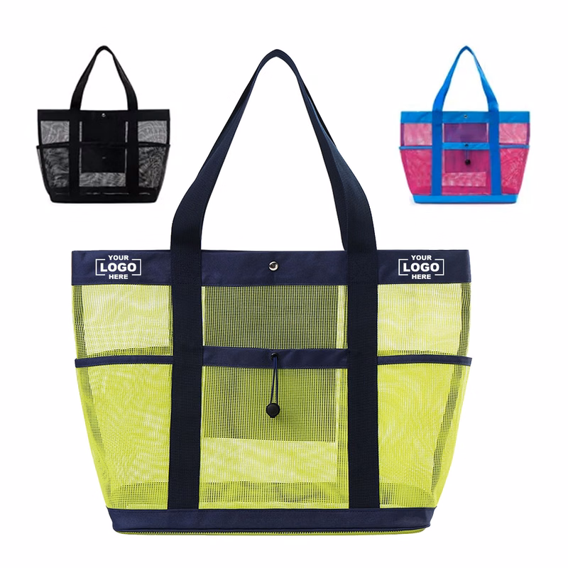 Oversized Mesh Beach Tote Bag