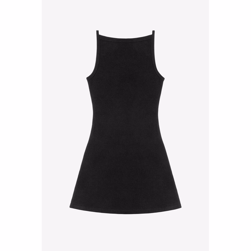 14/1 RIB SPAGHETTI BOATNECK DRESS