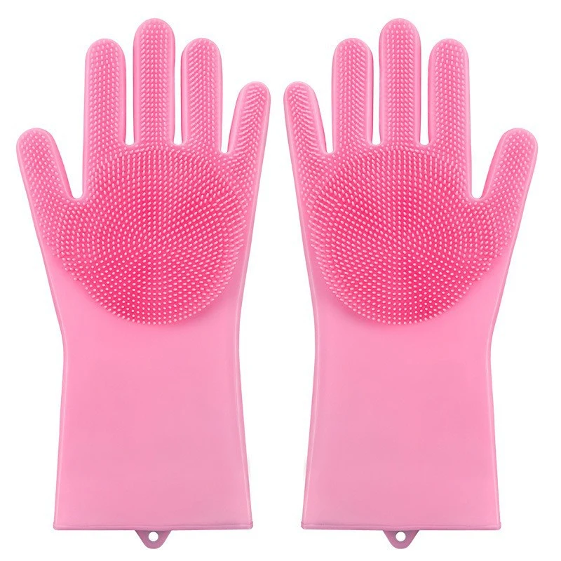 Silicone Dishwashing Scrubber Glove for Washing Dishes 1