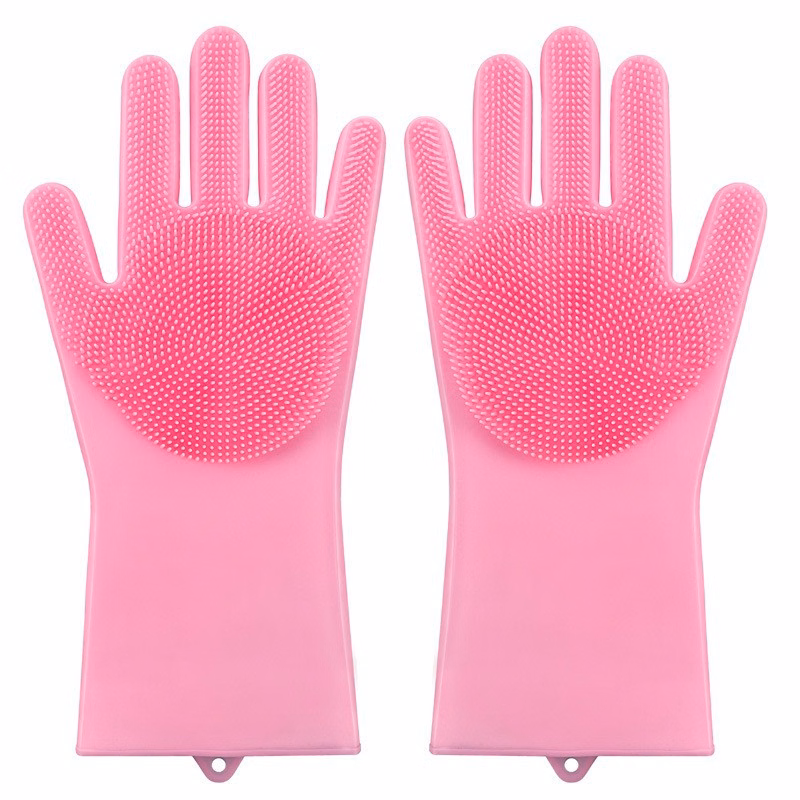 Silicone Dishwashing Scrubber Glove for Washing Dishes