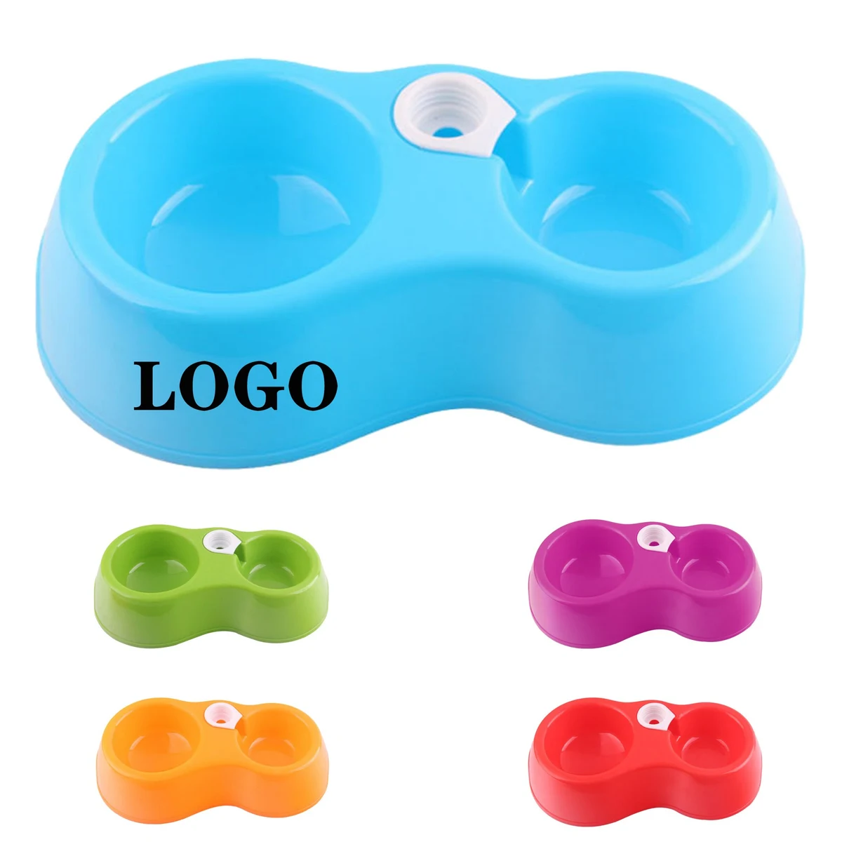 Pet Feeding Double Bowl 1