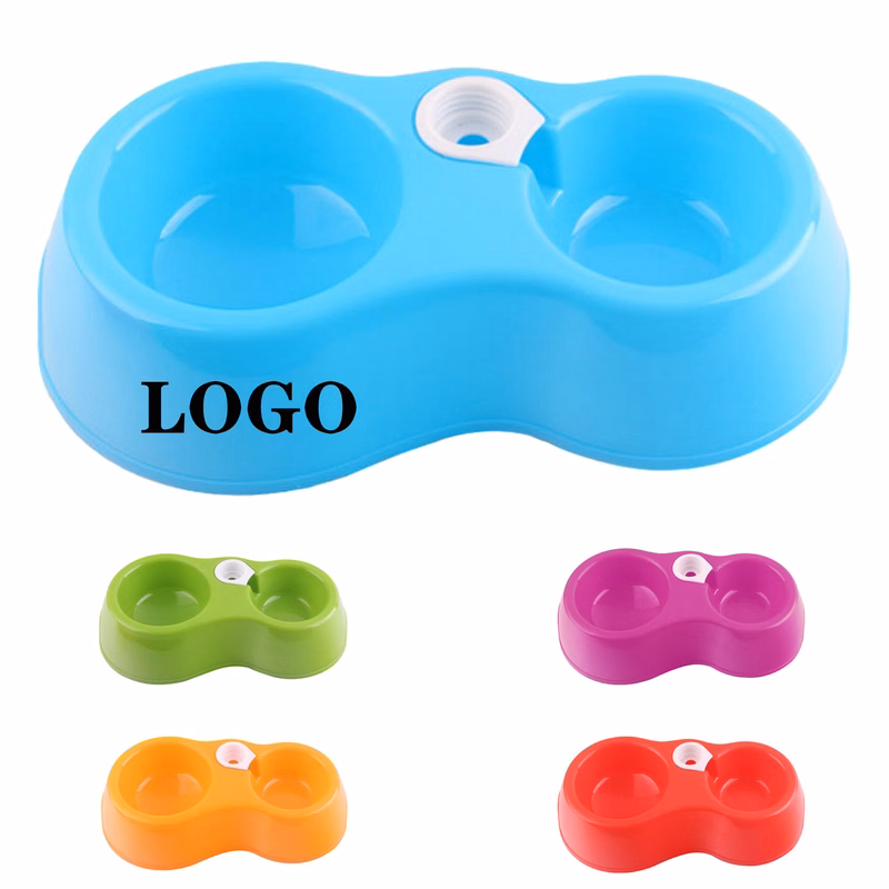 Pet Feeding Double Bowl