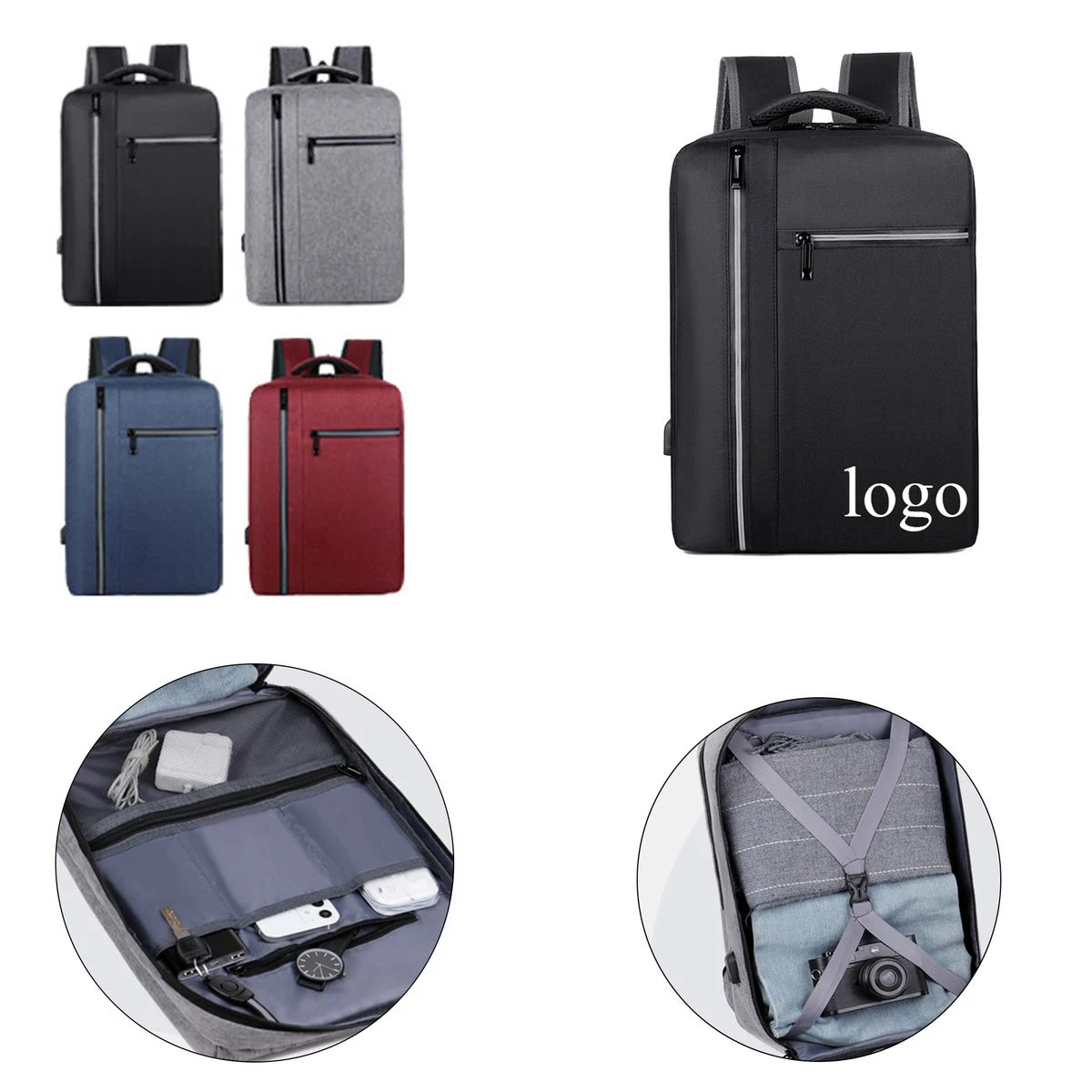 Slim Large-Capacity Student Laptop Backpack 1