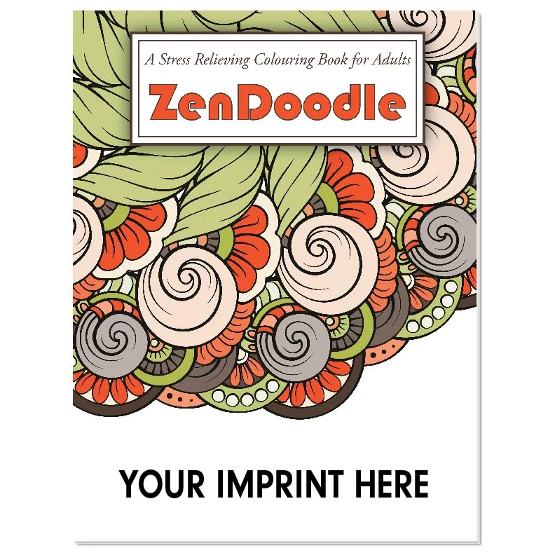 ADULT COLOURING BOOK - ZenDoodle Stress Relieving Colouring Book for Adults 1