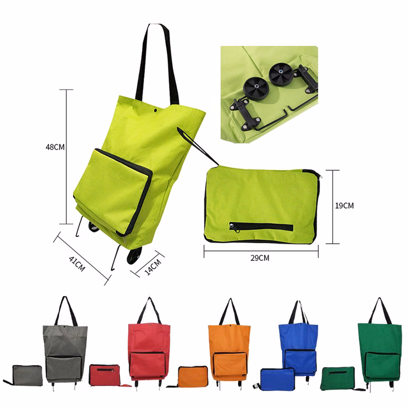 Wheeled Folding Shopping Cart
