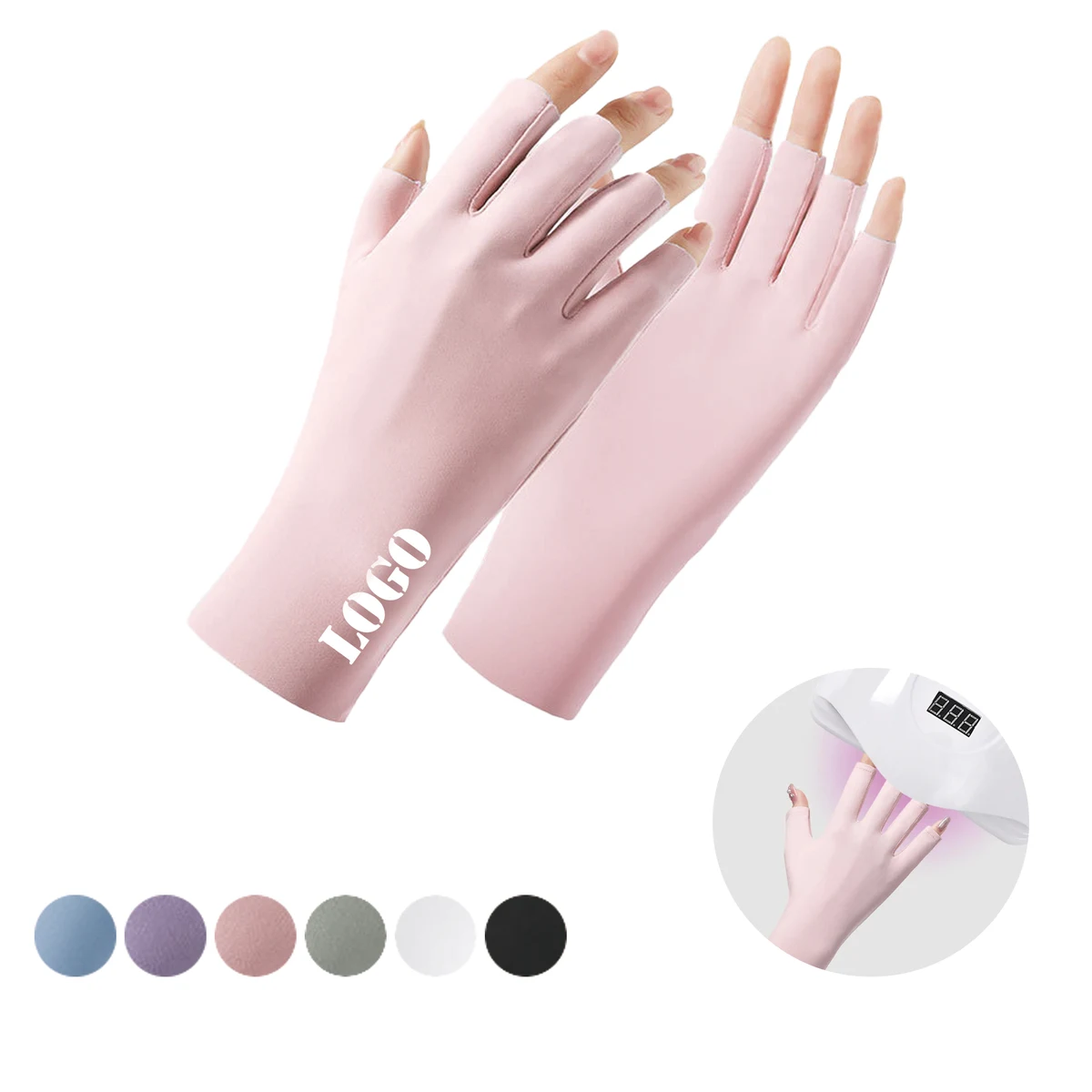 Nail Enhancement UV Resistant Ice Silk Gloves 1
