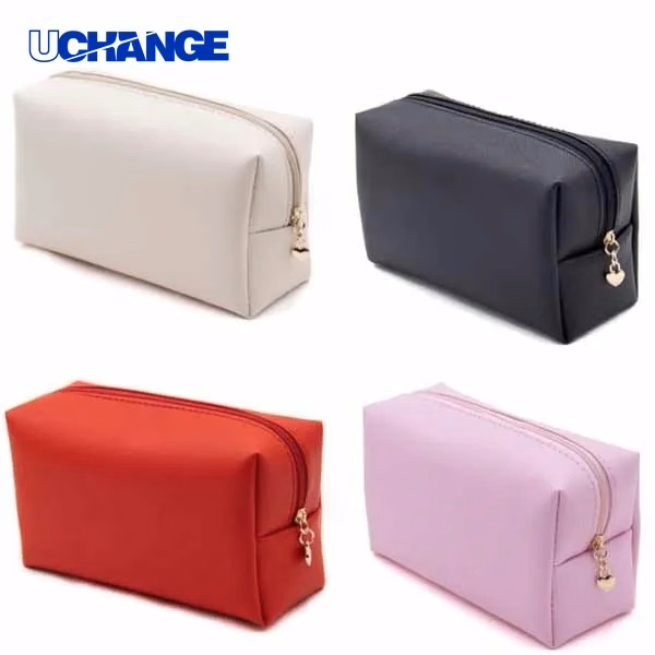 PU Leather Waterproof Makeup Bag Toiletry Organizer for Travel & Daily Use