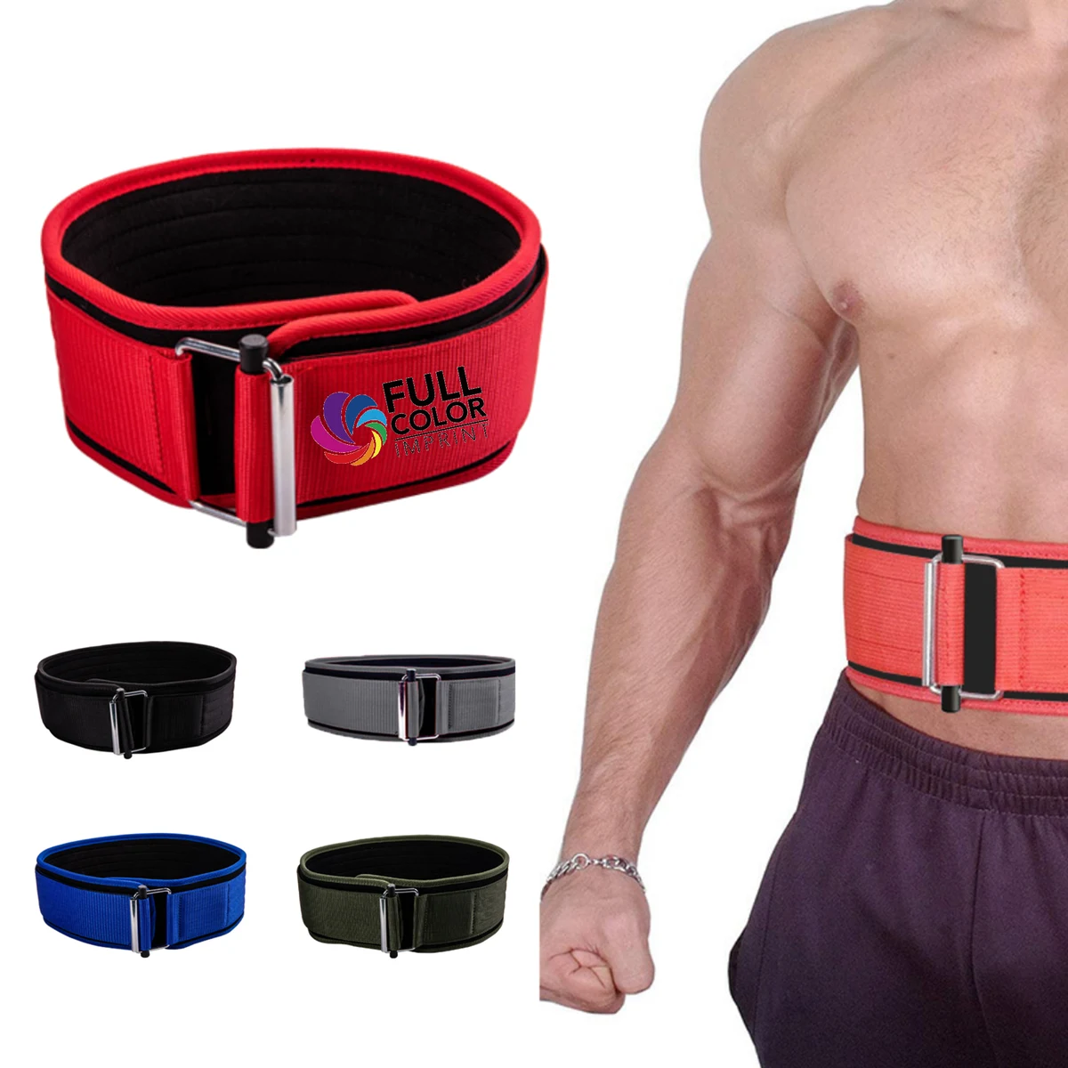 Full Color Self Locking Weight Lifting Belt MOQ 50 1