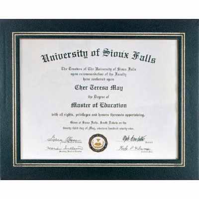 Black Certificate Holder