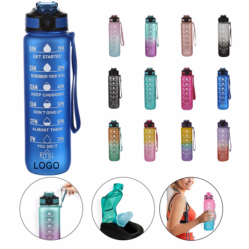 35 OZ Motivational Sports Water Bottle