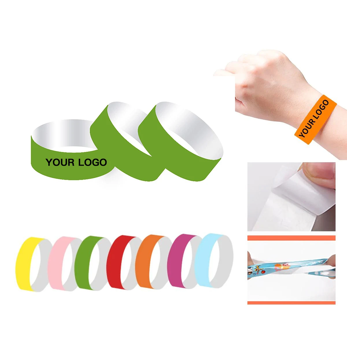 Durable Tyvek Wristbands for Festivals and Concerts 1