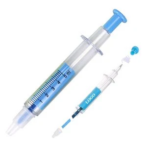 Syringe Pen With Highlighter 1