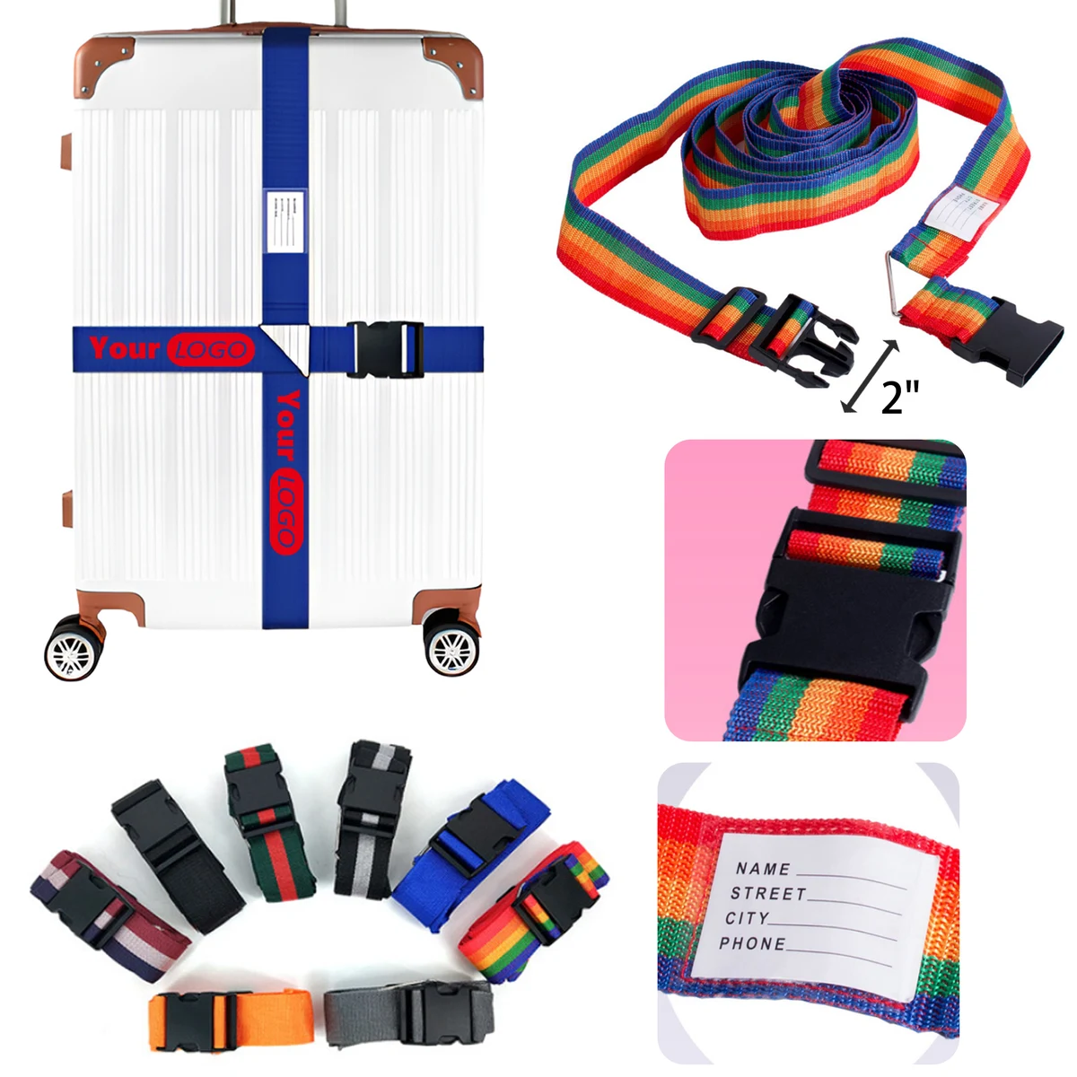 Adjustable Luggage Tie Straps 1