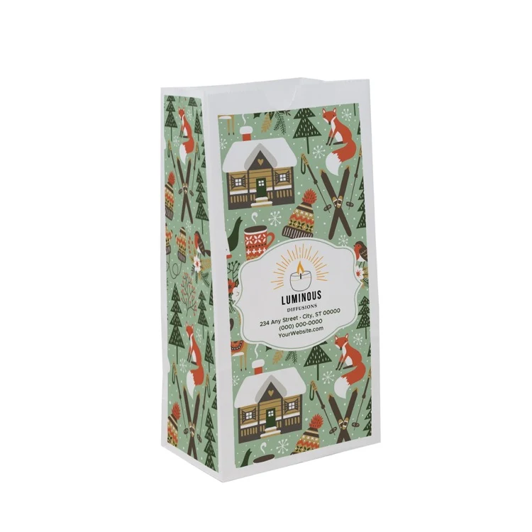 Christmas Scatter Design 4 SOS Paper Bag (5" x 9.75" x 3.125") 1